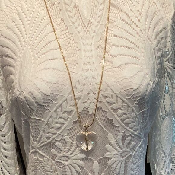BELLA JACK CRYSTAL HEART ADJUSTABLE NECKLACE - Picture 4 of 14